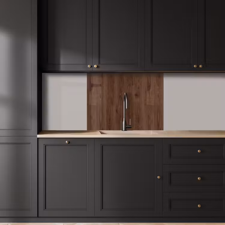 Crédence cuisine - Marron - Motifs - Bois — 5