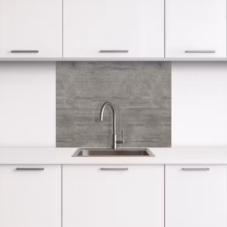 Crédence cuisine - Motif - Béton - Gris — 3