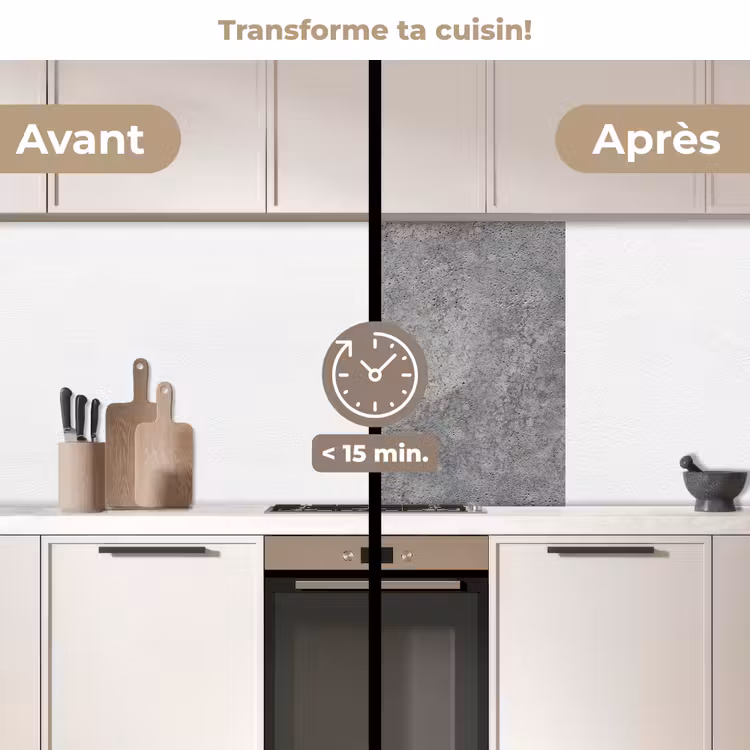 Crédence cuisine - Motifs - Industriel - Béton — 2