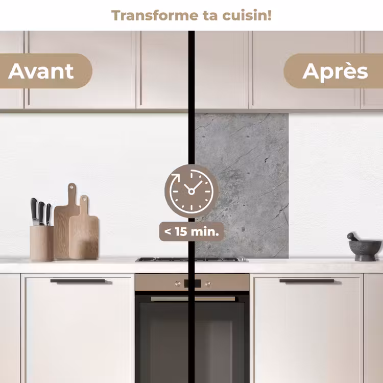 Crédence cuisine - Motifs - Béton - Ancien — 2