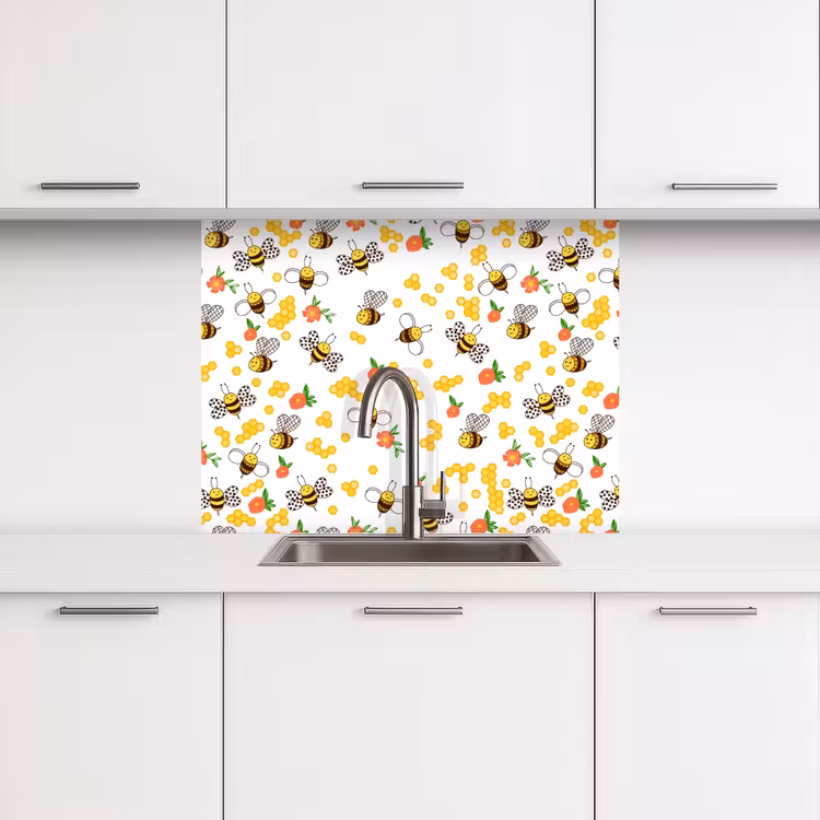 Crédence cuisine - Miel - Abeille - Fleurs - Printemps — 3