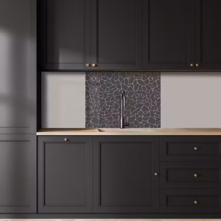 Crédence cuisine - Design - Géométrie - Noir — 5
