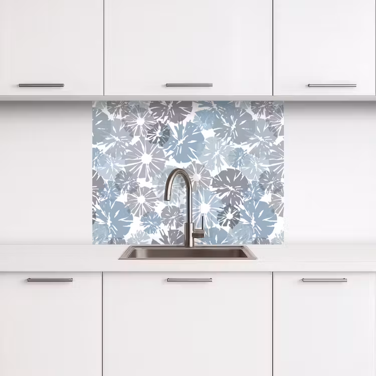 Crédence cuisine - Fleurs - Abstrait - Motif — 3