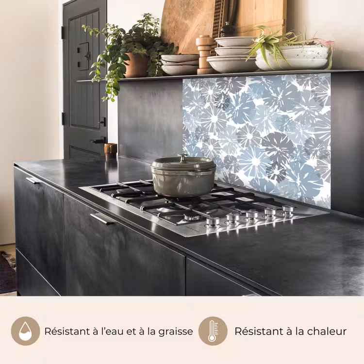 Crédence cuisine - Fleurs - Abstrait - Motif — 4