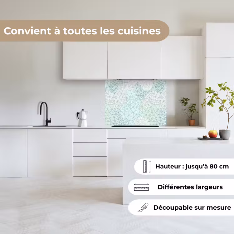 Crédence cuisine - Géométrie - Motif - Vert — 6