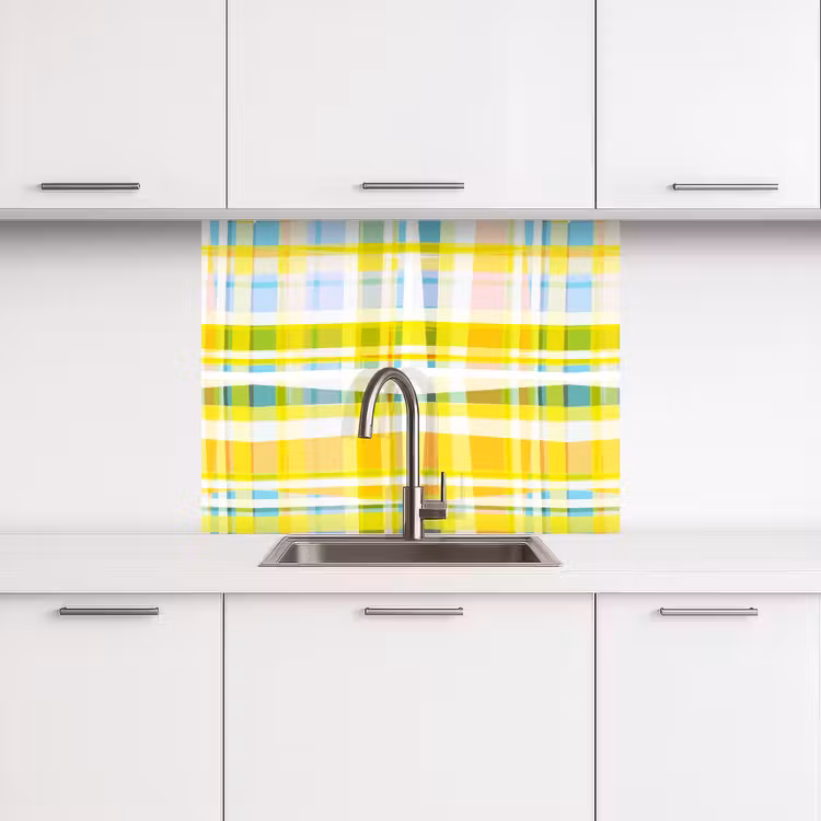 Crédence cuisine - Jaune - Motif - Été — 3