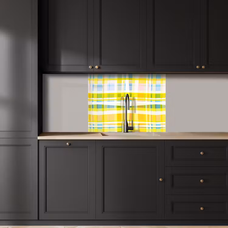 Crédence cuisine - Jaune - Motif - Été — 5