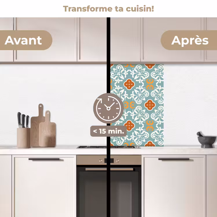 Crédence cuisine - Motifs - Fleurs - Abstrait — 2