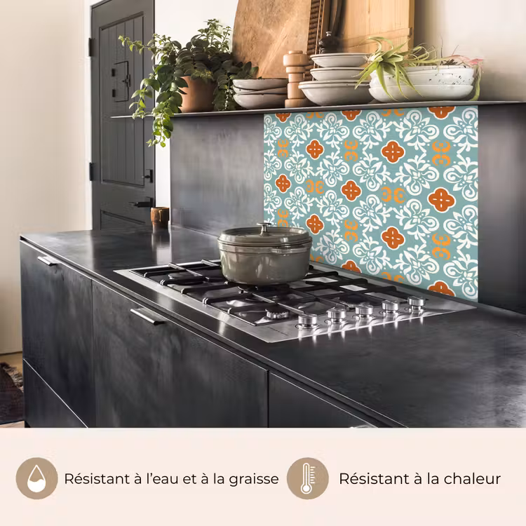Crédence cuisine - Motifs - Fleurs - Abstrait — 4