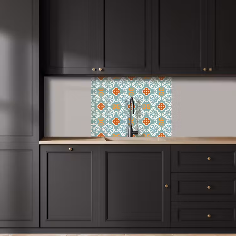 Crédence cuisine - Motifs - Fleurs - Abstrait — 5