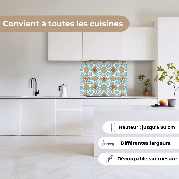 Crédence cuisine - Motifs - Fleurs - Abstrait — 6