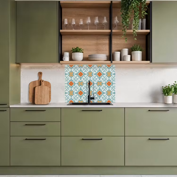Crédence cuisine - Motifs - Fleurs - Abstrait — 7