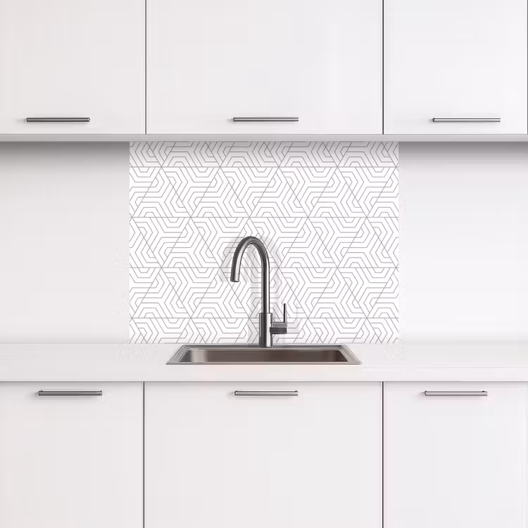 Crédence cuisine - Abstrait - Modèles - Conception - Triangle — 3