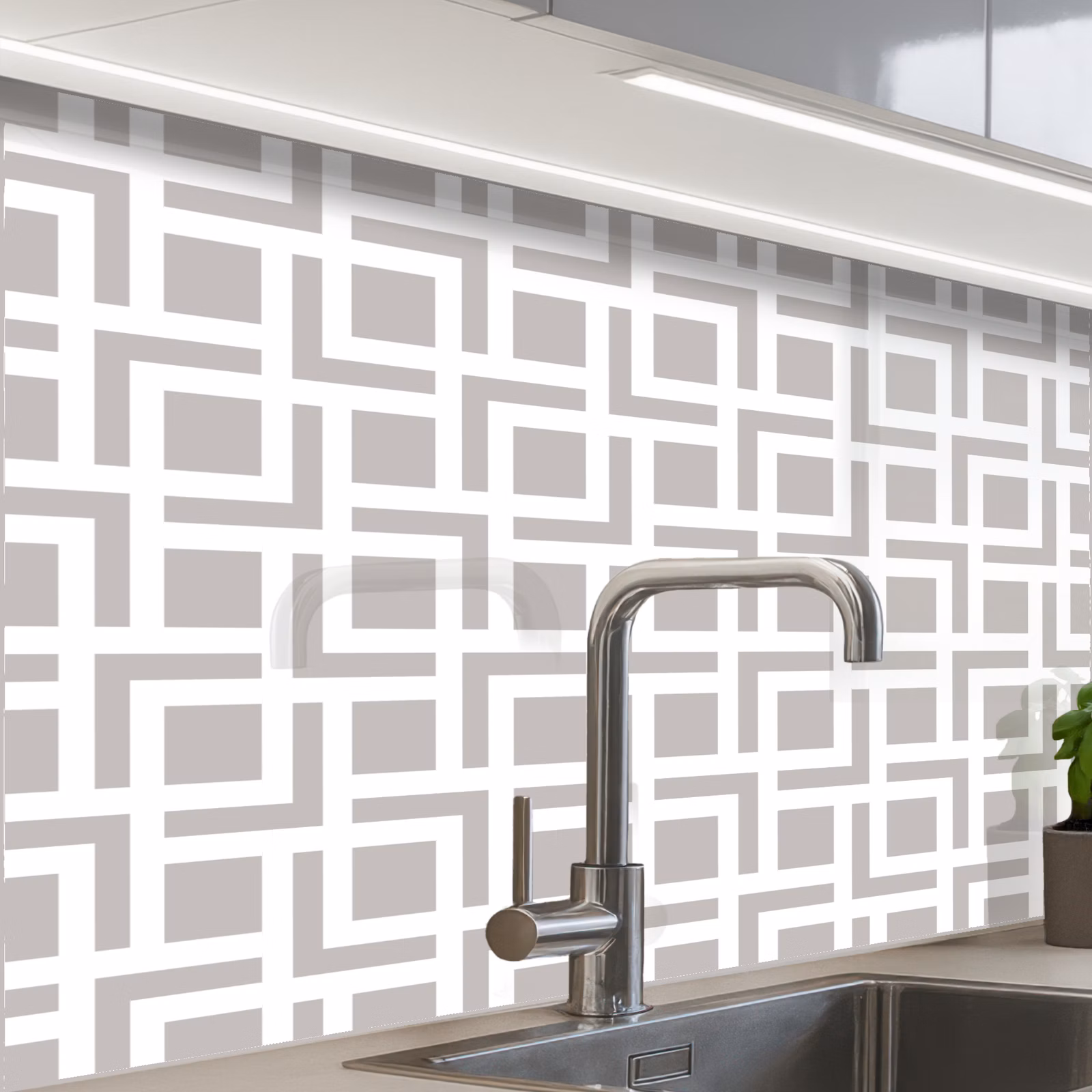 Crédence cuisine - Design - Ligne - Motif — 1