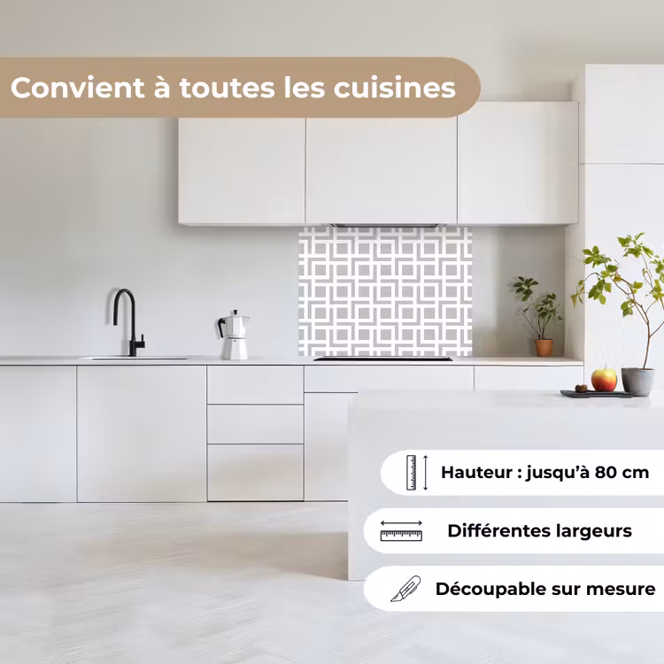 Crédence cuisine - Design - Ligne - Motif — 6