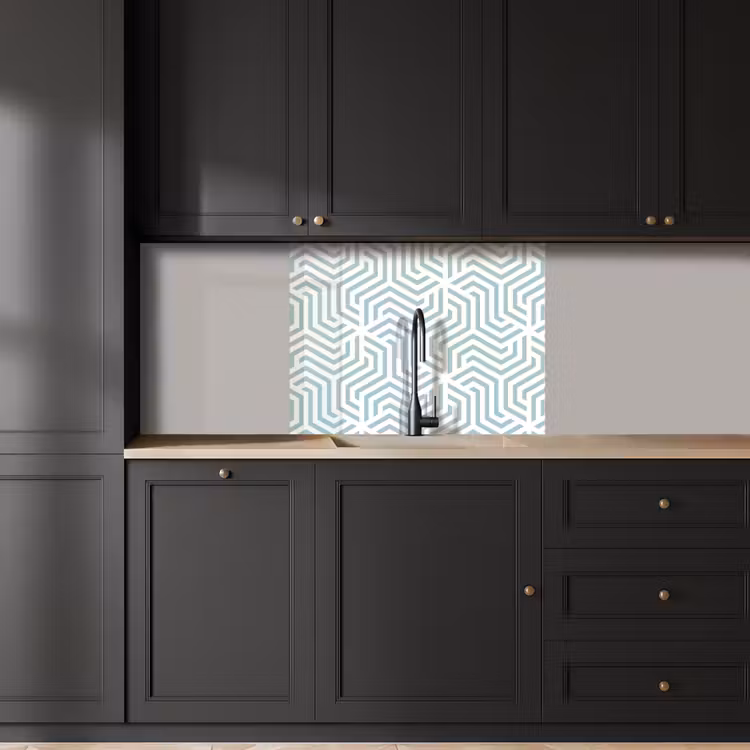 Crédence cuisine - Motif - Ligne - Design - Vert — 5