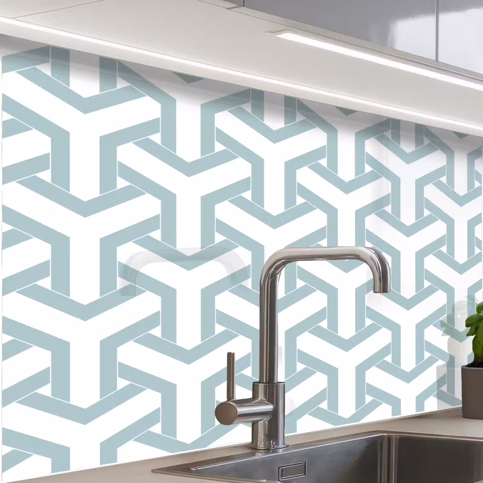 Crédence cuisine - Design - Ligne - Motif — 1