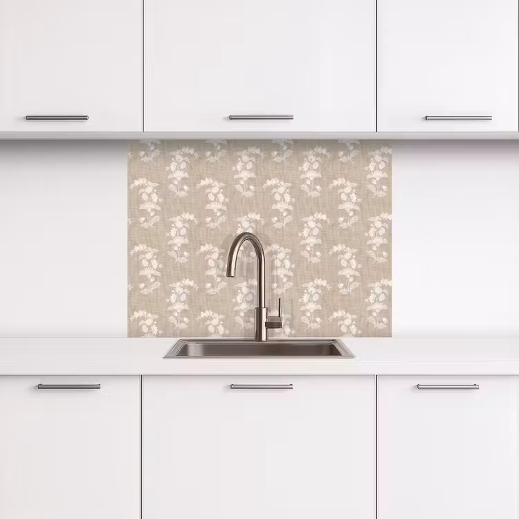 Crédence cuisine - Motif - Beige - Lin — 3
