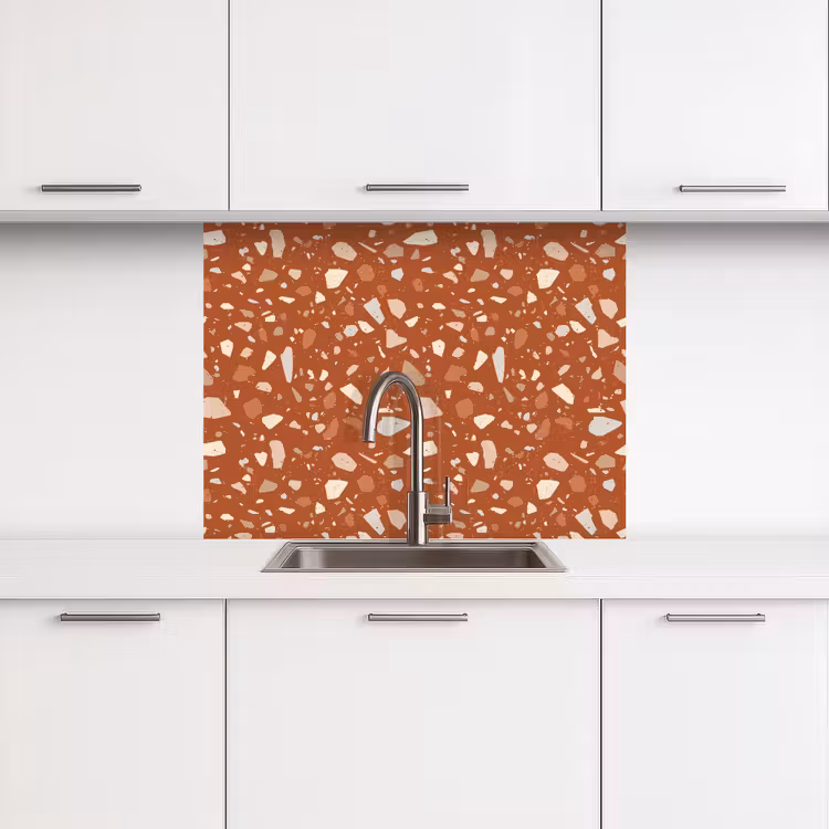 Crédence cuisine - Terrazzo - Motif - Argile — 3