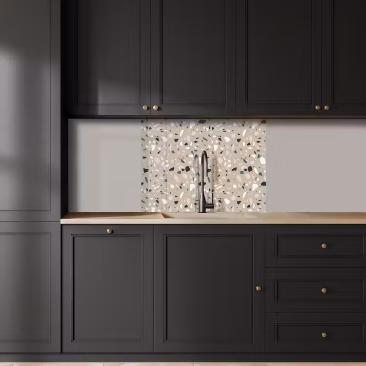 Crédence cuisine - Terrazzo - Motif - Vert — 5