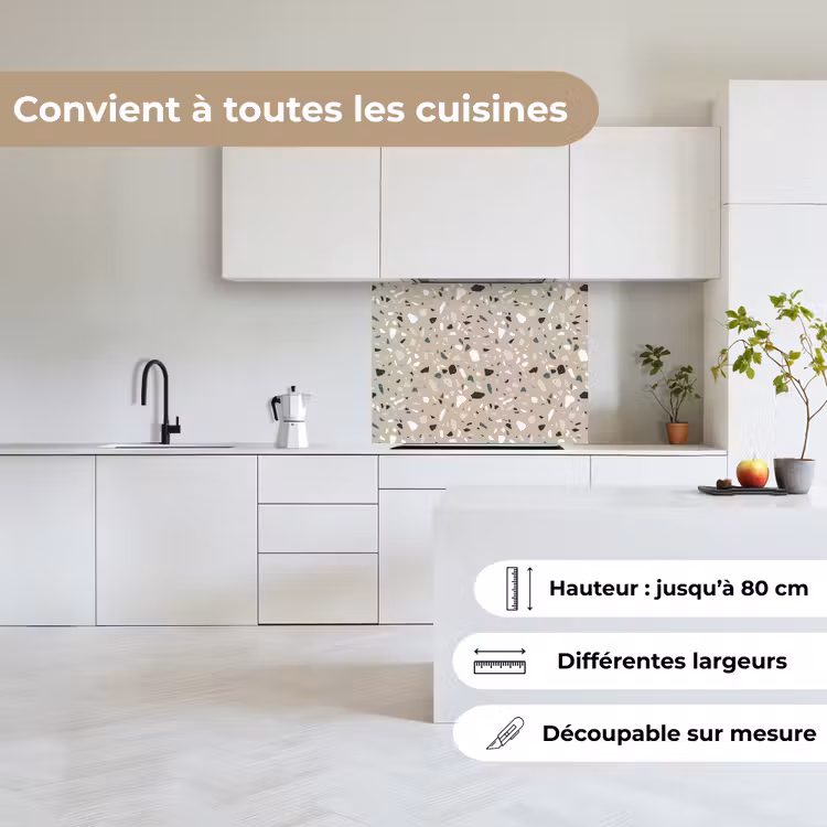 Crédence cuisine - Terrazzo - Motif - Vert — 6