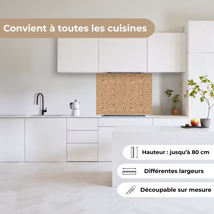 Crédence cuisine - Terrazzo - Motif - Beige — 6