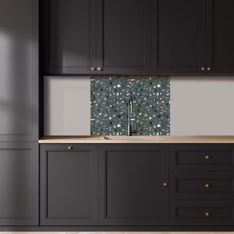 Crédence cuisine - Terrazzo - Motif - Coloré - Vert — 5