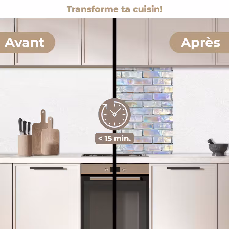 Crédence cuisine - Brillant - Mur - Pierres — 2