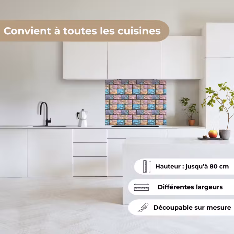Crédence cuisine - Perle - Briques - Mur — 6