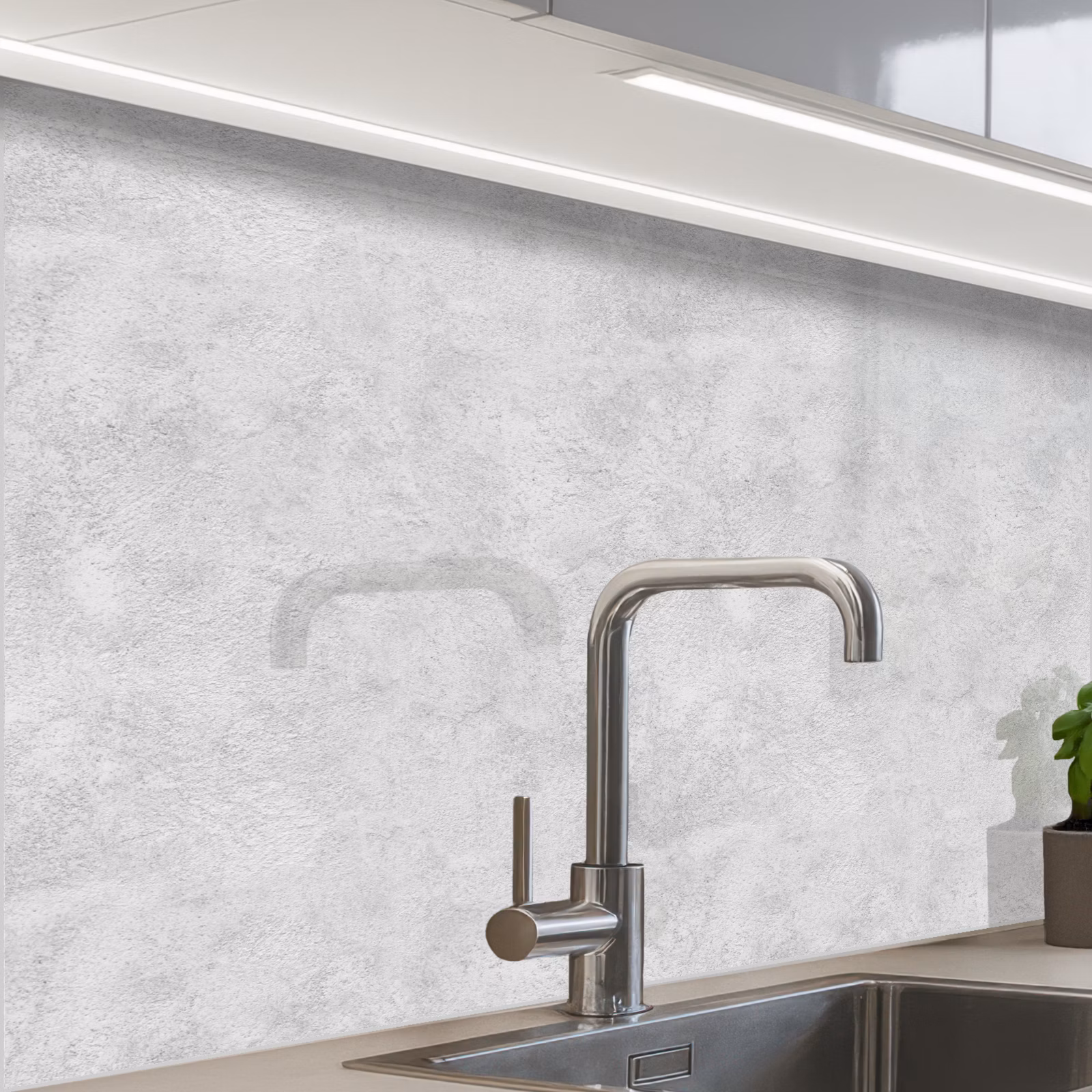 Crédence cuisine - Wit - Muur - Modern — 1