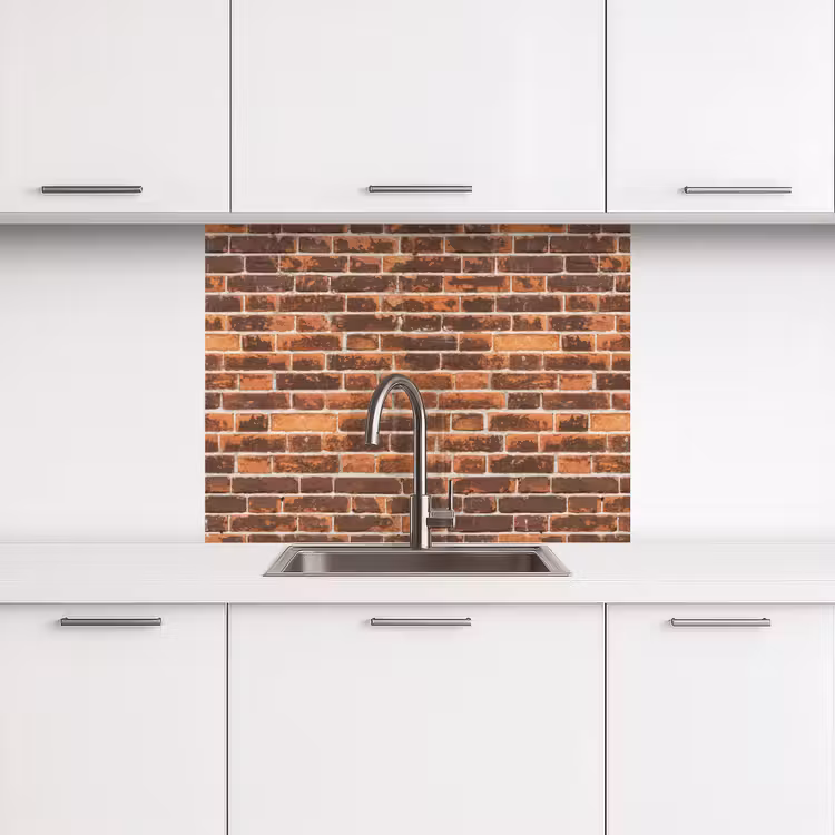 Crédence cuisine - Bakstenen - Oud - Muur — 3