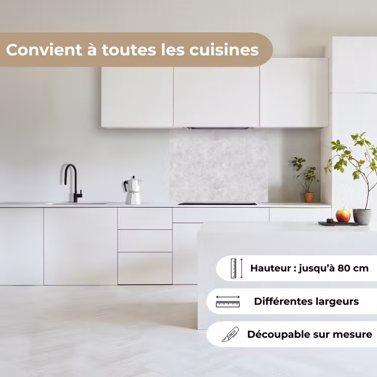 Crédence cuisine - Wit - Muur - Modern — 6