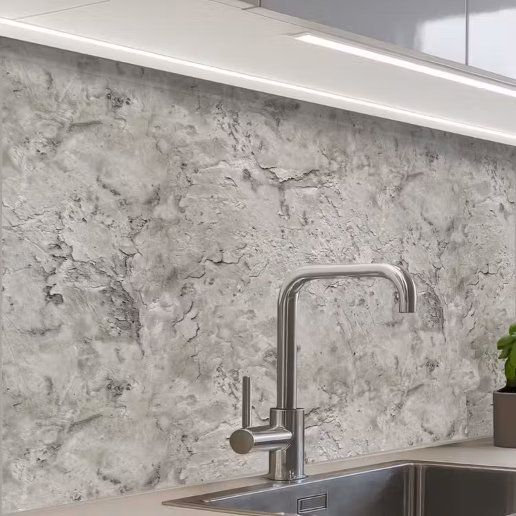 Crédence cuisine - Beton - Grijs - Muur — 1