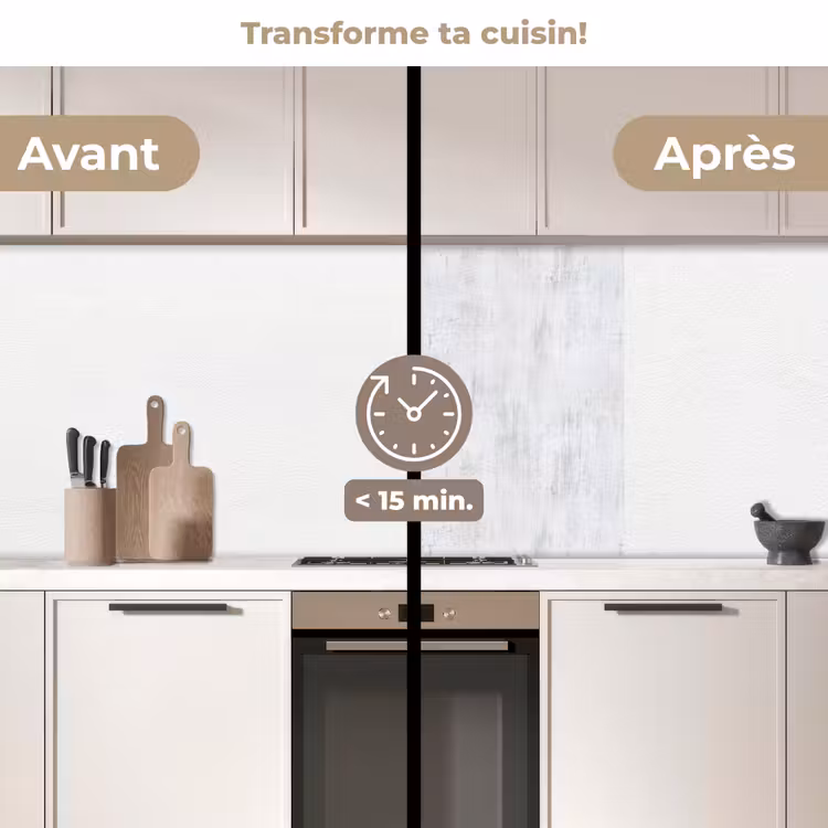 Crédence cuisine - Muur - Geverfd - Wit — 2