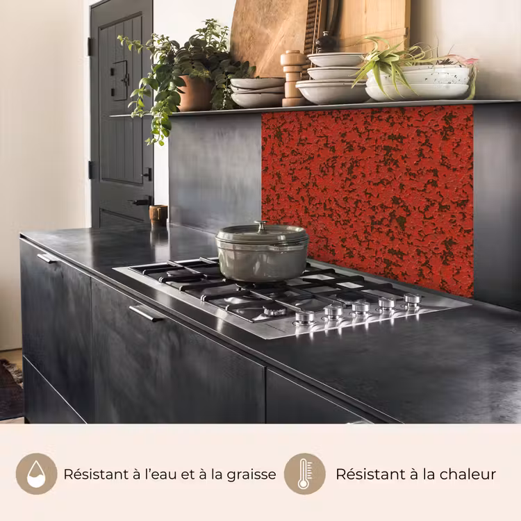 Crédence cuisine - Rouille - Rouge - Taches — 4