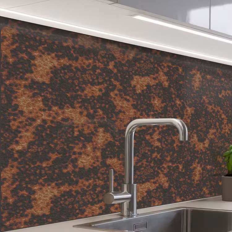 Crédence cuisine - Noir - Stains - Rust - Brown — 1
