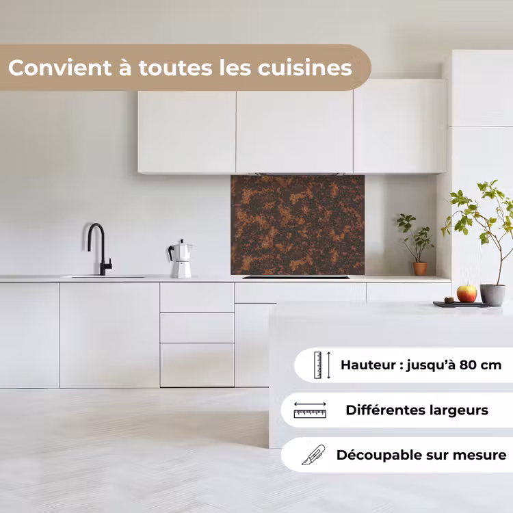 Crédence cuisine - Noir - Stains - Rust - Brown — 6