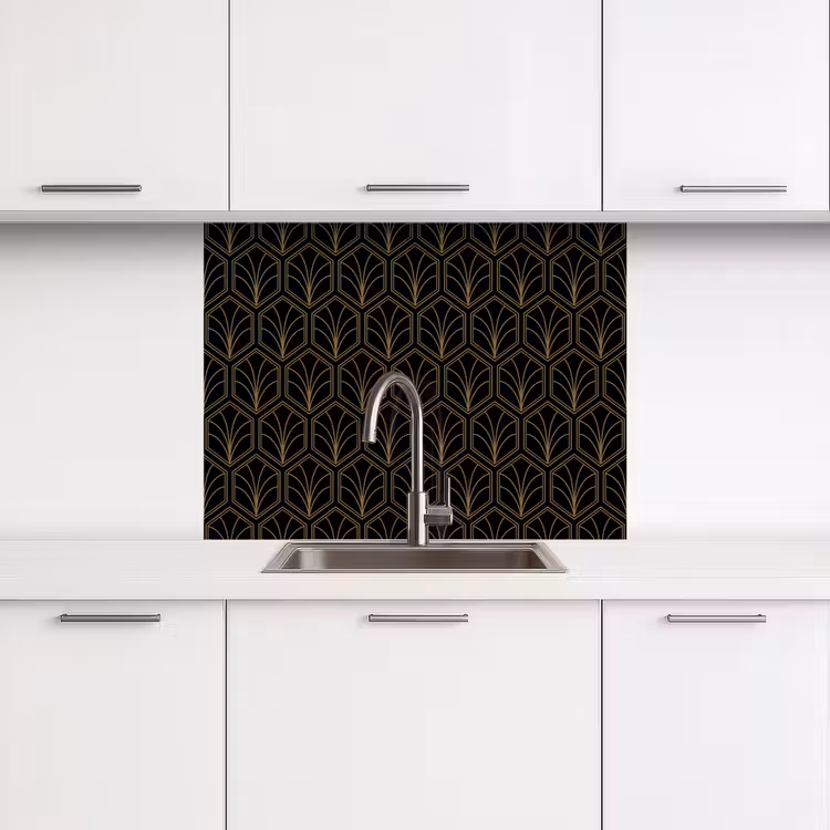 Crédence cuisine - Flèche - Eventail - Or — 3