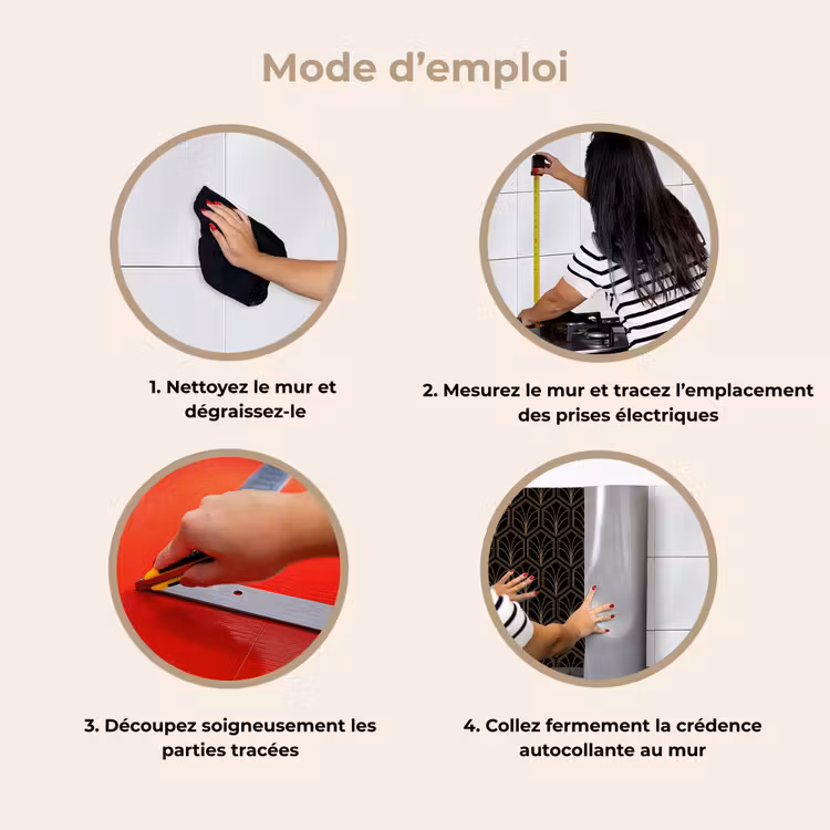 Crédence cuisine - Flèche - Eventail - Or — 8