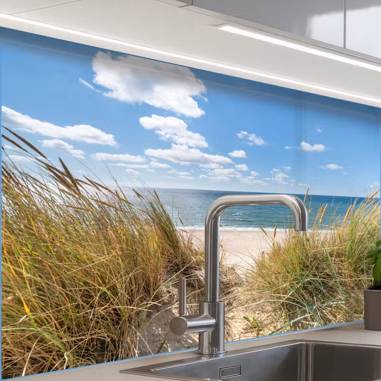 Crédence cuisine - Dune - Herbe - Mer - Plage — 1