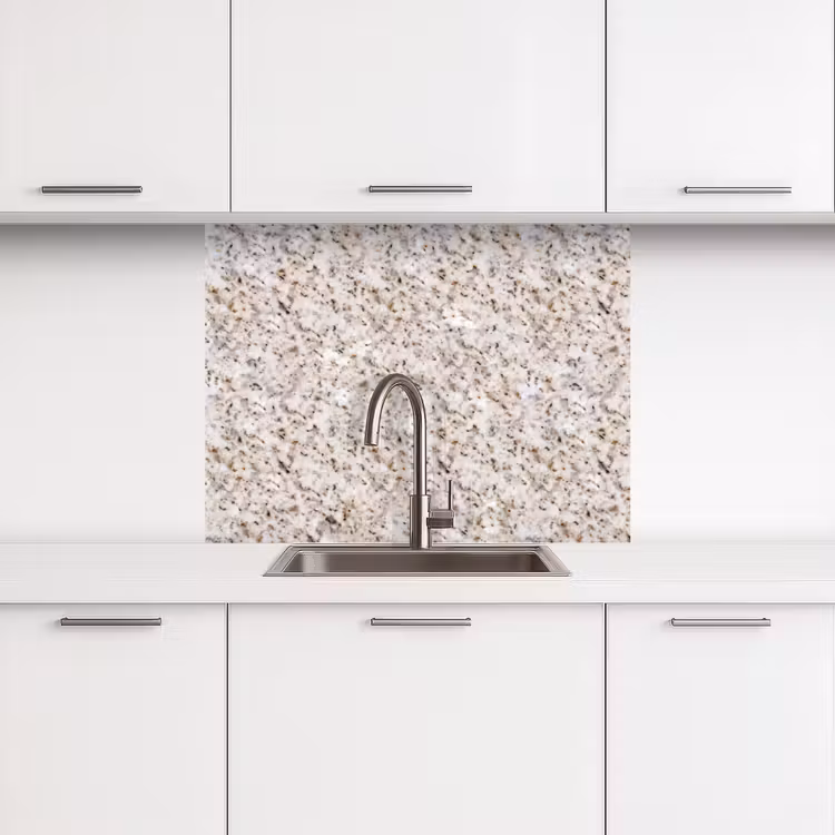 Crédence cuisine - Blanc - Marron - Granit — 3