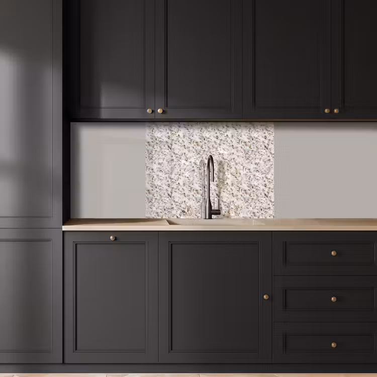Crédence cuisine - Blanc - Marron - Granit — 5