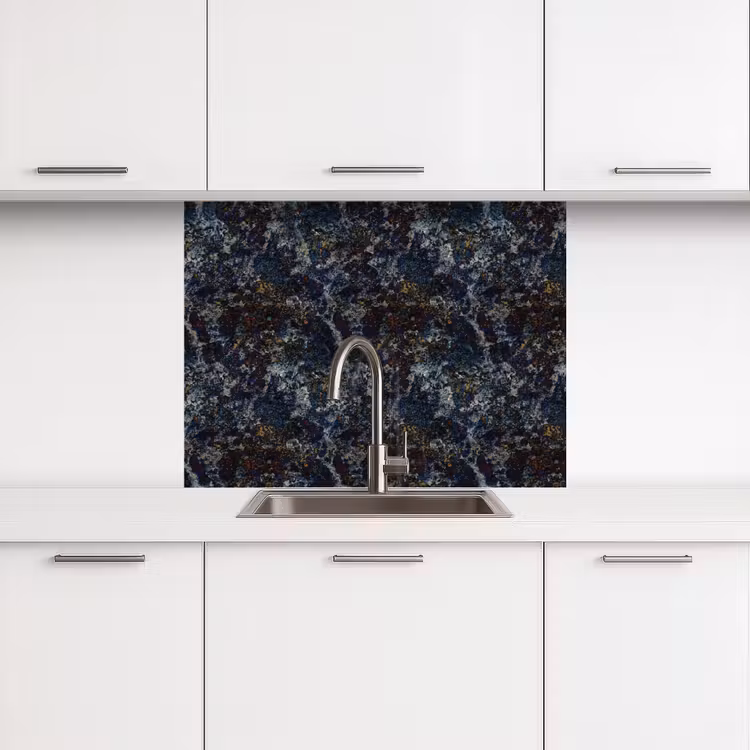 Crédence cuisine - Bleu - Granit - Foncé — 3