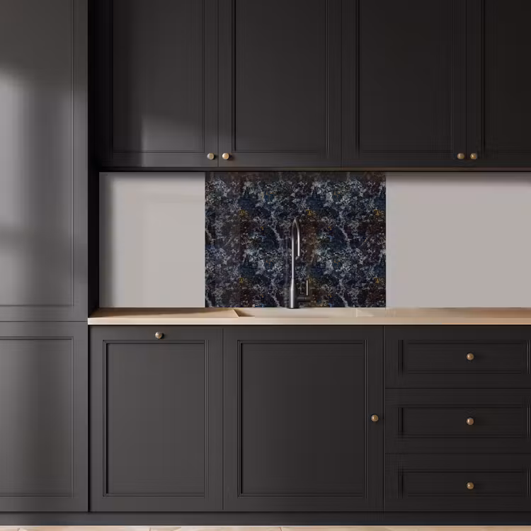 Crédence cuisine - Bleu - Granit - Foncé — 5