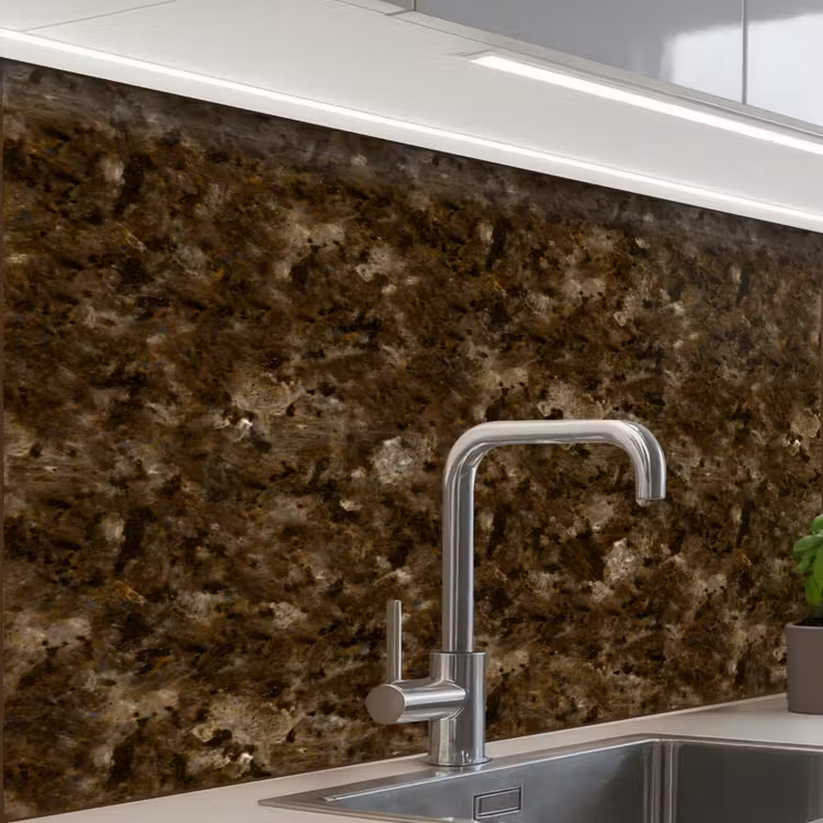 Crédence cuisine - Foncé - Granit - Marron — 1