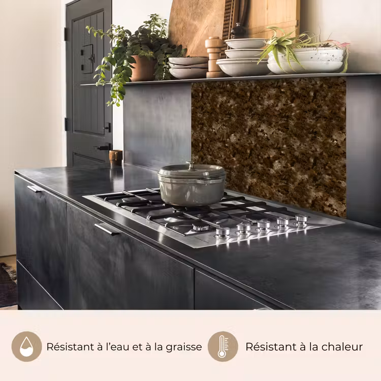 Crédence cuisine - Foncé - Granit - Marron — 4