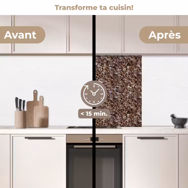 Crédence cuisine - Granit - Marron - Texture — 2
