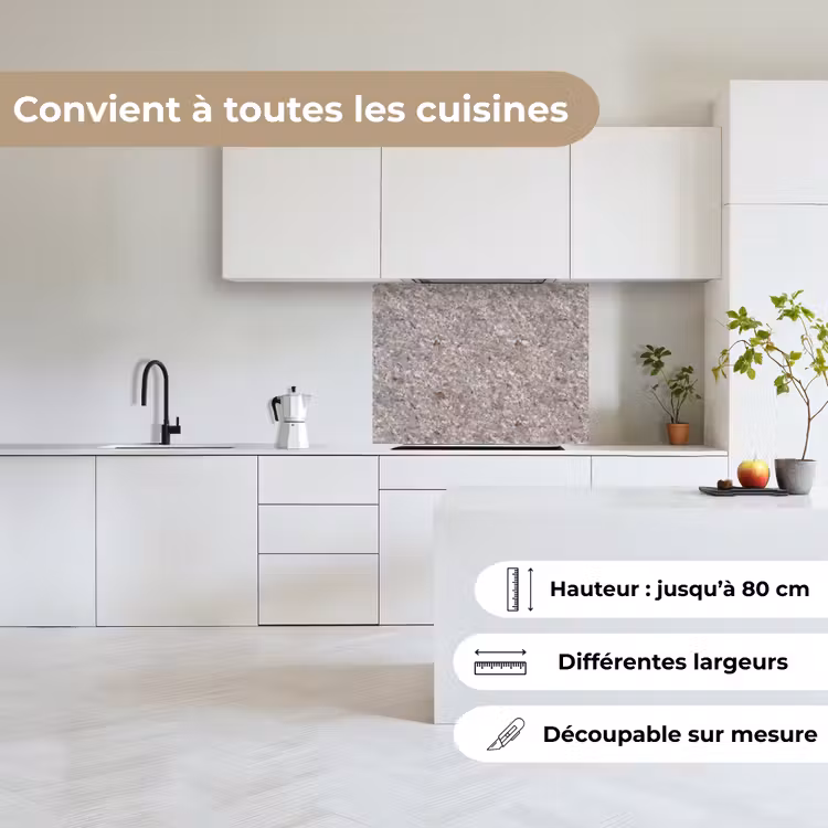Crédence cuisine - Léger - Gris - Texture — 6