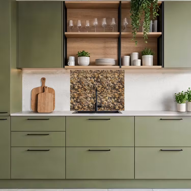 Crédence cuisine - Granit - Couleur - Marron — 7