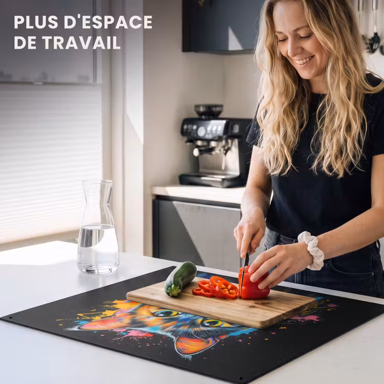 Beschemer à induction avec crochets - Chat - Graffiti - Coloré - Gaufre - Alimentaire — 6